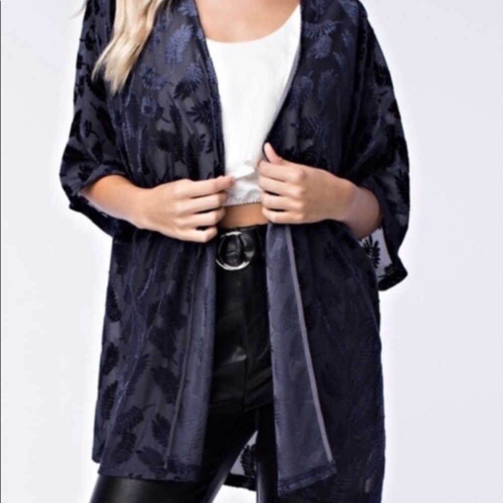 velvet burnout kimono